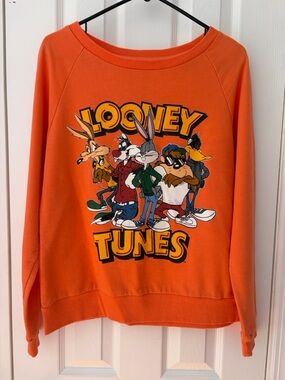 Looney Tunes Bright Orange Sweatshirt